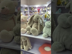 প্লাশ টডলার জুতা আরামদায়ক নিরাপদ শিশুর পায়ের আঙুল খরগোশ মাথা জুতা