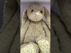 আরামদায়ক প্লাশ শিশুর জুতা 9 সেমি শিশু শিশুর উষ্ণ সাদা খরগোশের জুতা